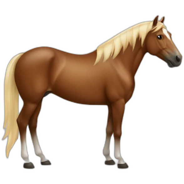 horse with coffee emoji