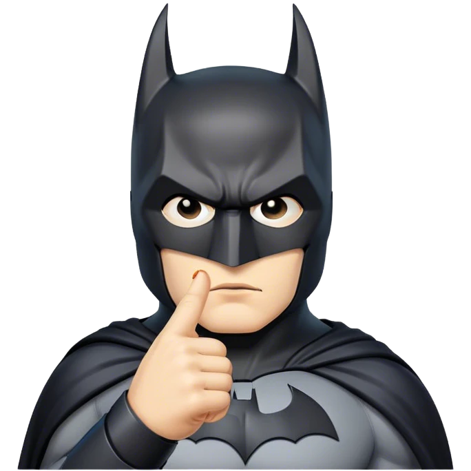 Batman middle finger emoji