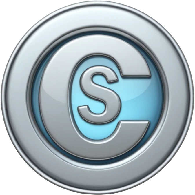 Create a custom emoji badge featuring a stylized, letter “S”. Style it in the Silver rank aesthetic from League of Legends. Use clean silver metals, cool highlights, smooth reflections, and a crisp modern frame. Sleek and clear at small sizes.
 emoji