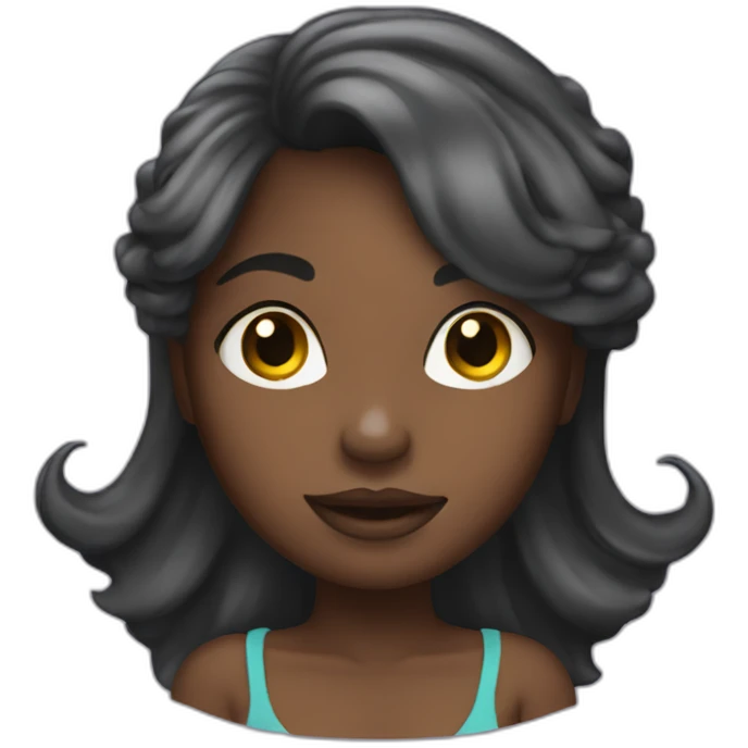 black-sirène-girl emoji