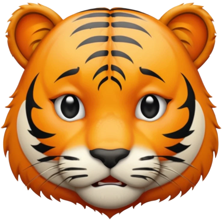 Tête de tigre qui pleure emoji
