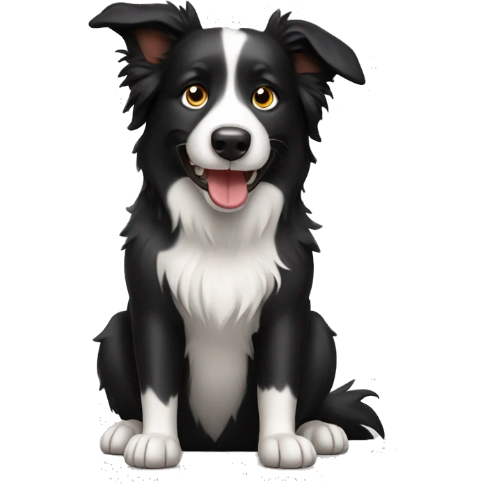 Border collie dog emoji