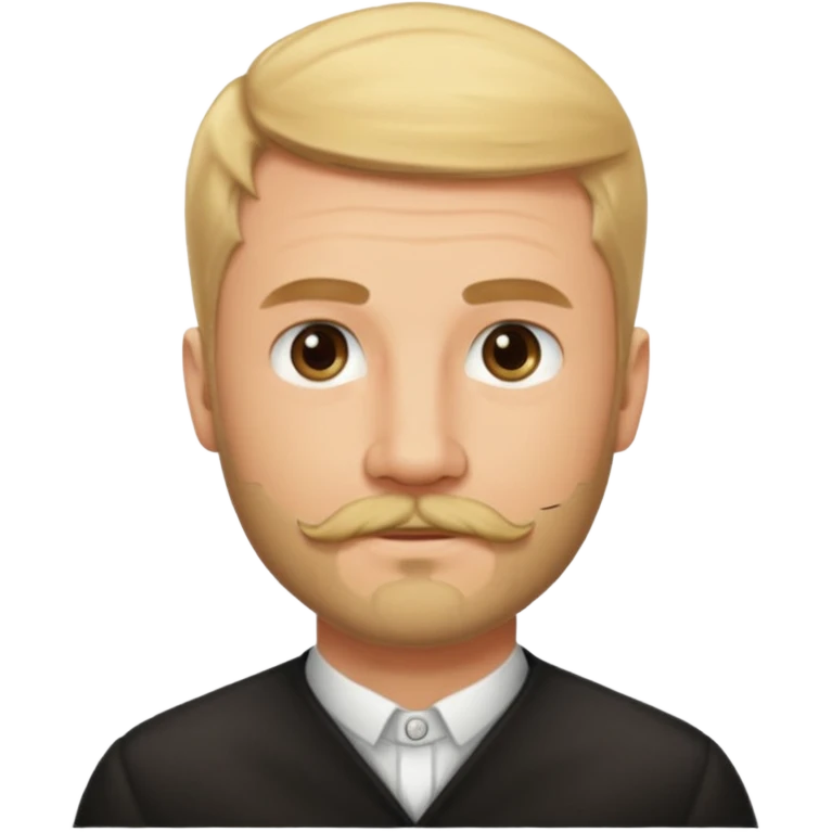 short blond hair clean cut mustache and beard 5ft 9 140lbs titian emoji