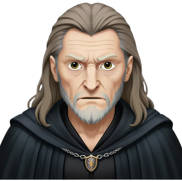 Fenrir Greyback in harry potter, black open chest cloak emoji