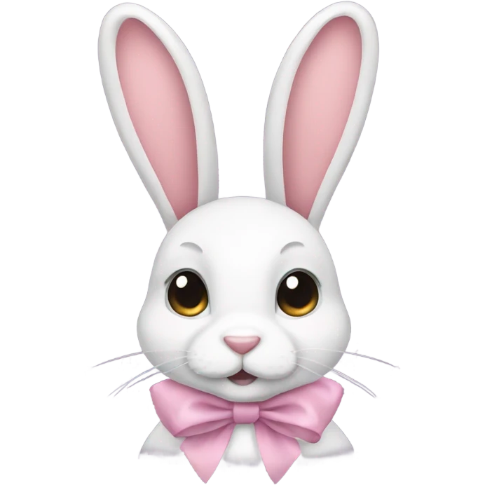 Bunny wearing bow emoji