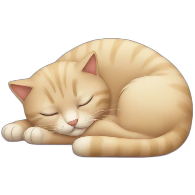 Sleep cat emoji