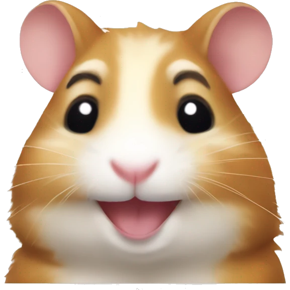hamster smiling emoji