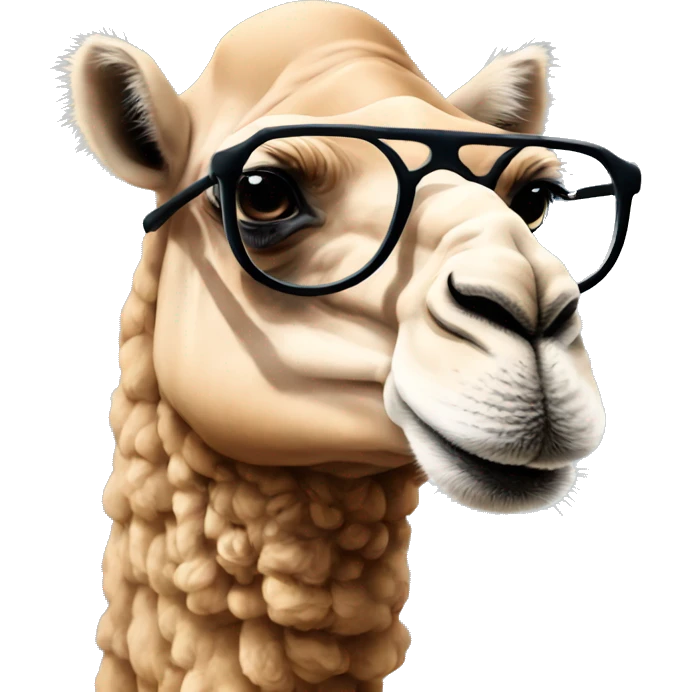 CAMEL WITH SPECS emoji