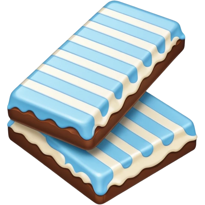 skyblue and white candy bar emoji