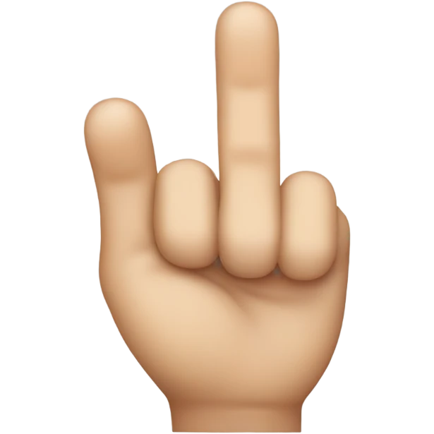 Second finger emoji