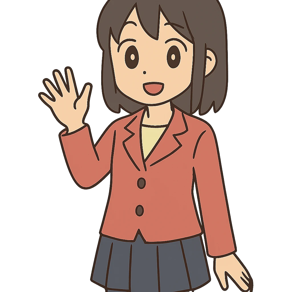 flat toon style anime character emoji