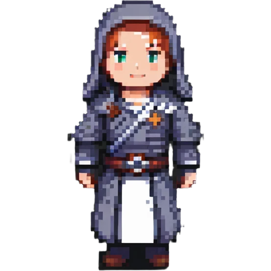 icon of a person demonstrating the pasha technique in pixel art style, simple and clear emoji