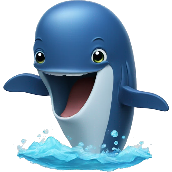 Whale says bye with it’s hands emoji