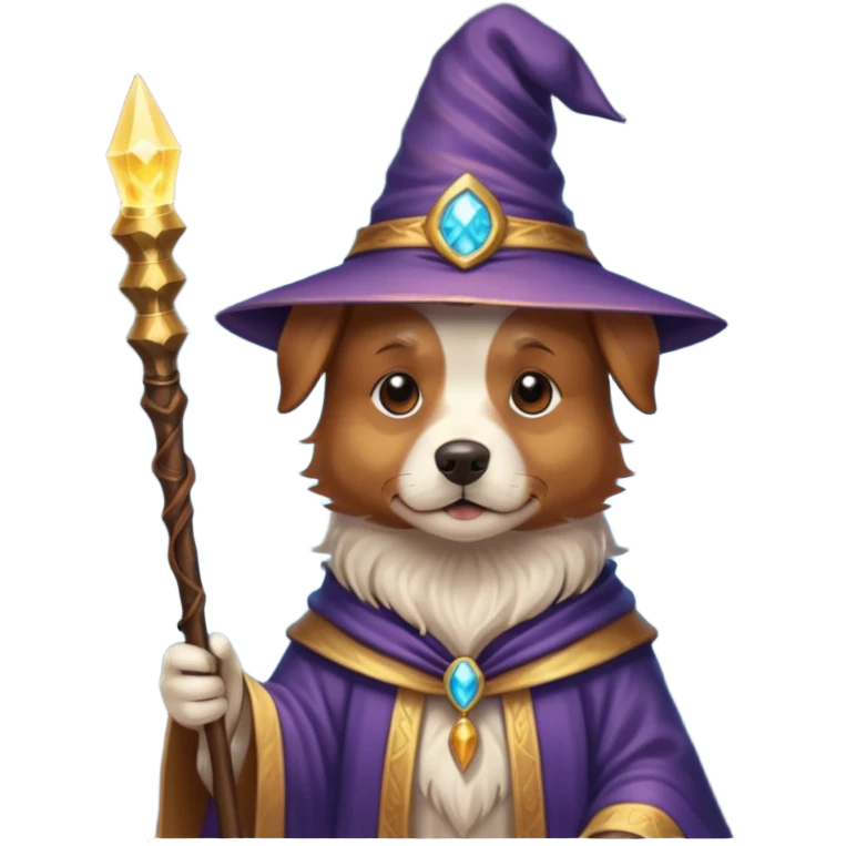 Dog wizard emoji