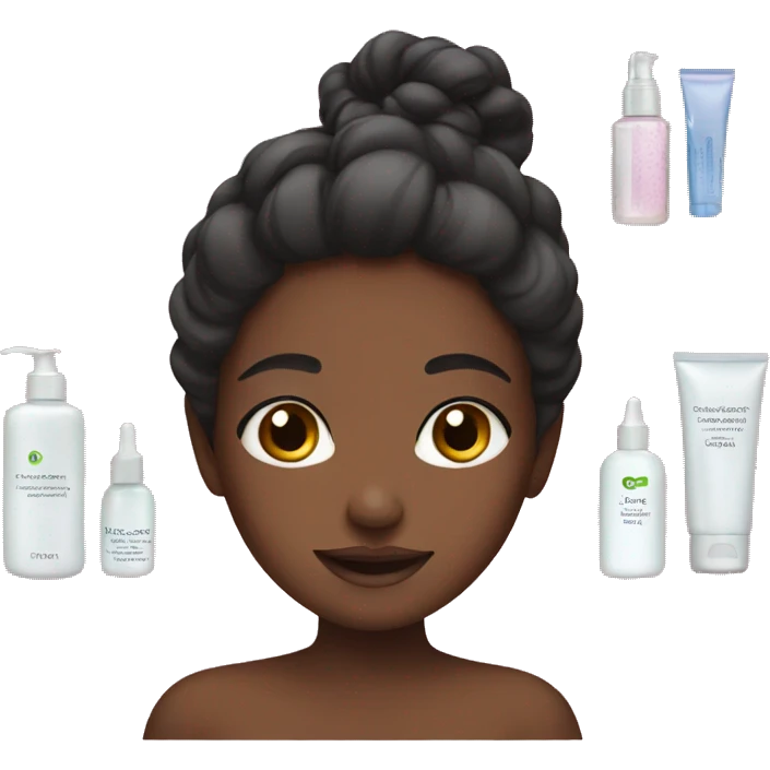 girl doing skincare emoji