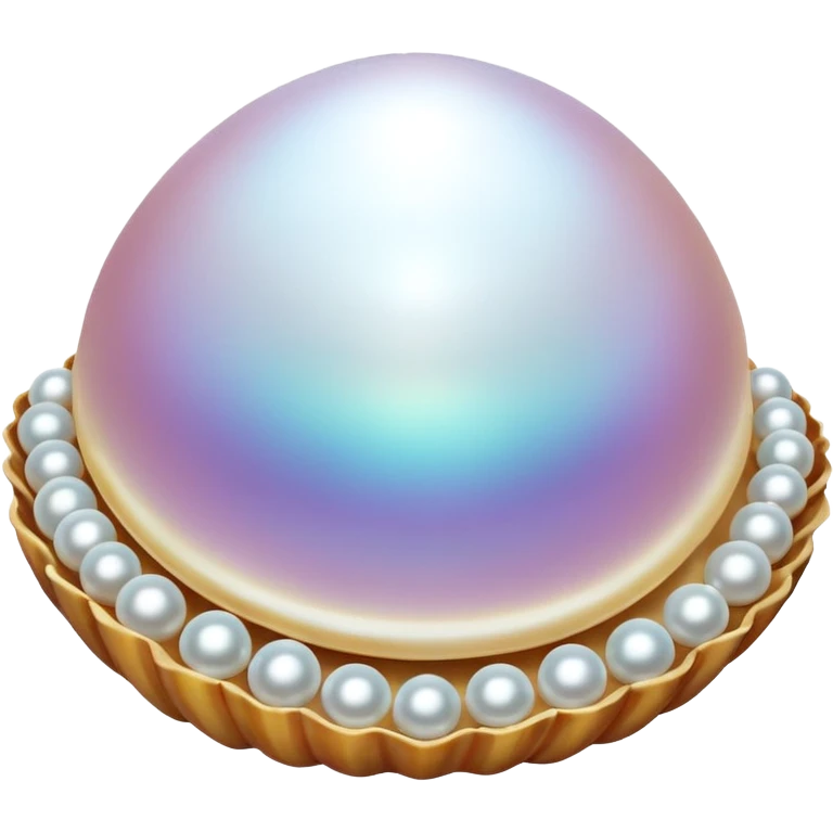 a pearl in a shell emoji