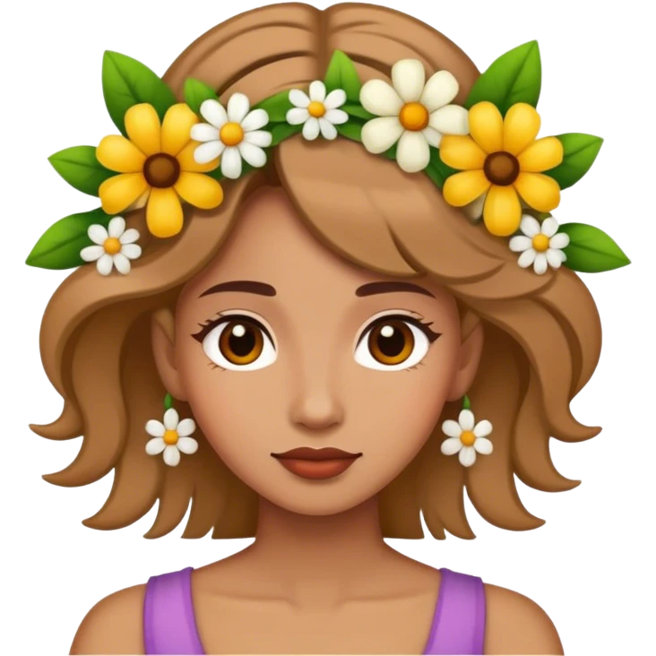 Carita con flores emoji
