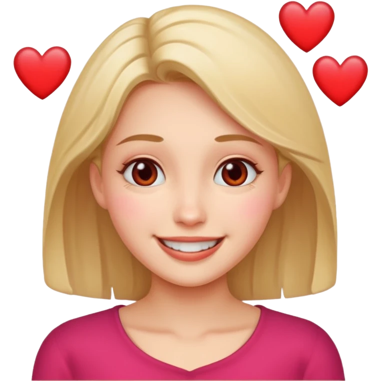 Woman boops Hearts  emoji