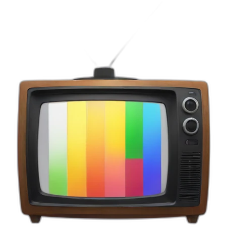 color bars on TV emoji