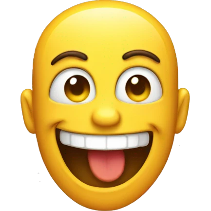 Side grin with finger gun emoji