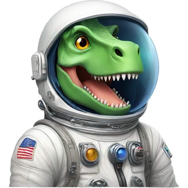 Dinosaur astronaut emoji