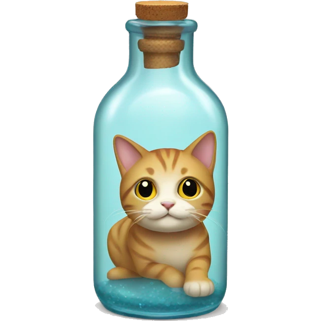 Cat in the bottle  emoji
