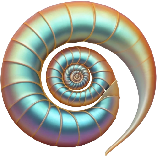 Nautilus shell emoji