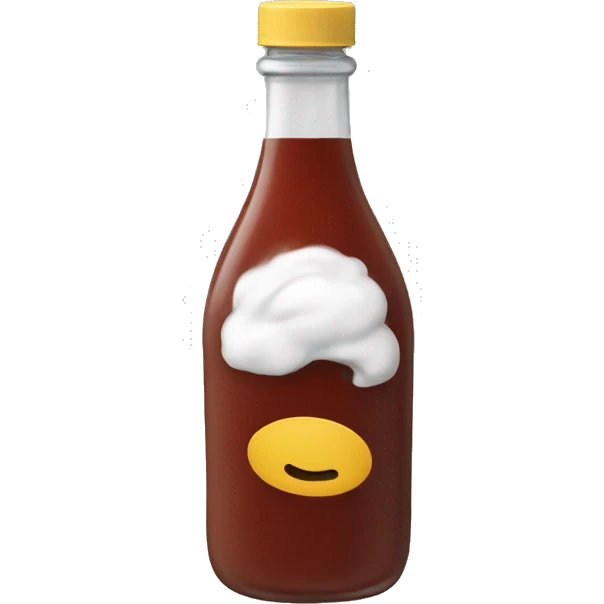 Sauce bottle breathing heavy emoji