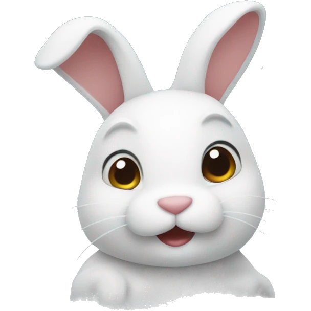 Bunny in snow emoji