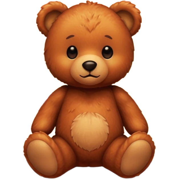 Teddy bear and sunset emoji