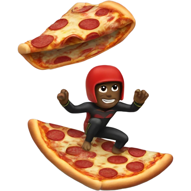 Pizza surfing emoji