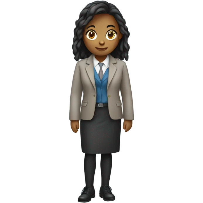Girl in office jacket emoji