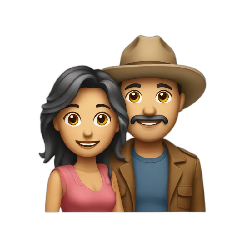 Hombre y mujer acostados emoji