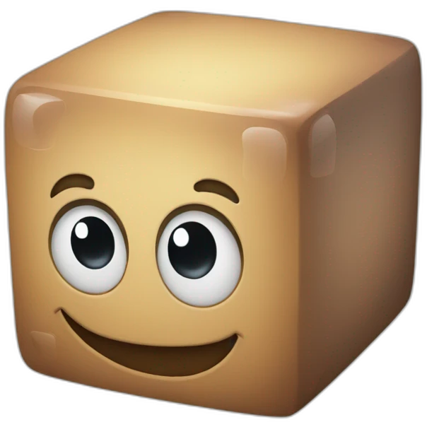 cube character with Thumb ub emoji