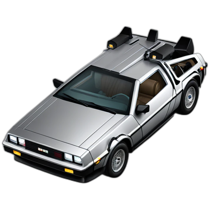 delorean dmc 12 emoji