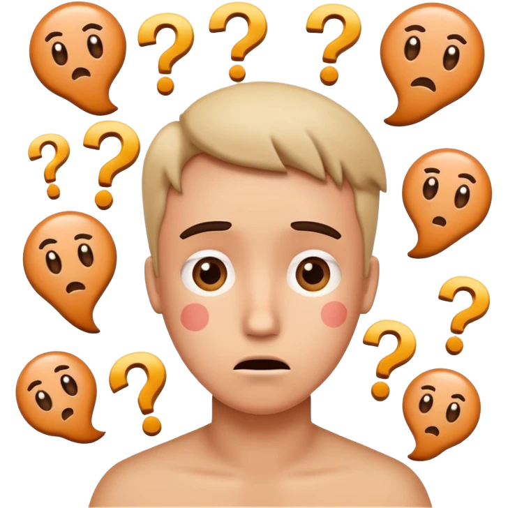 confused face with question marks and random symbols emoji