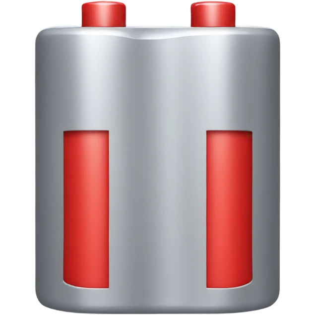 Red battery  emoji