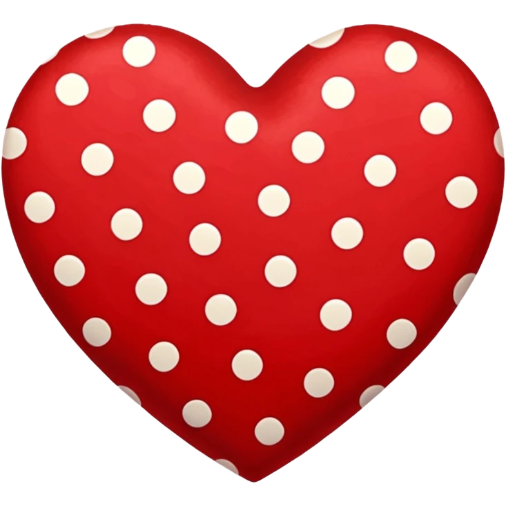 heart with a velvet polka dot pattern emoji