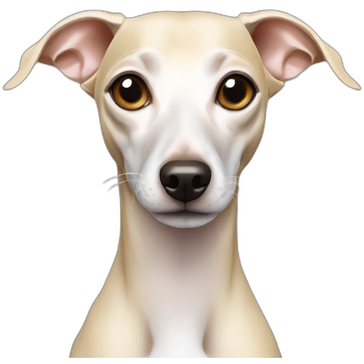 cream italian greyhound emoji