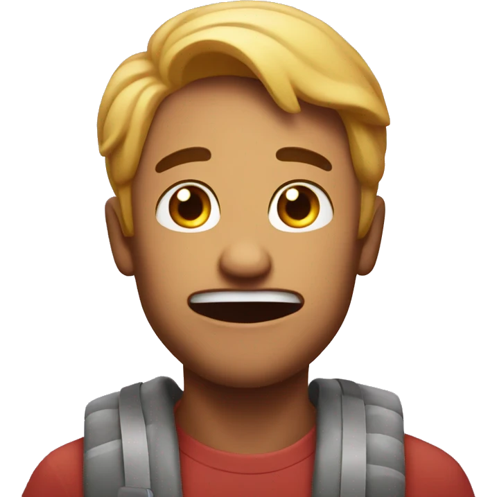 Amazed man while he's in love emoji