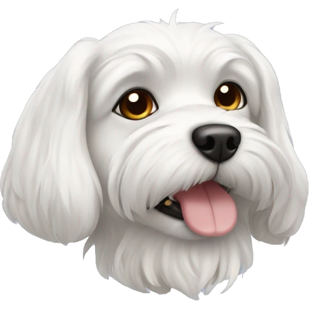 Maltipu dog emoji