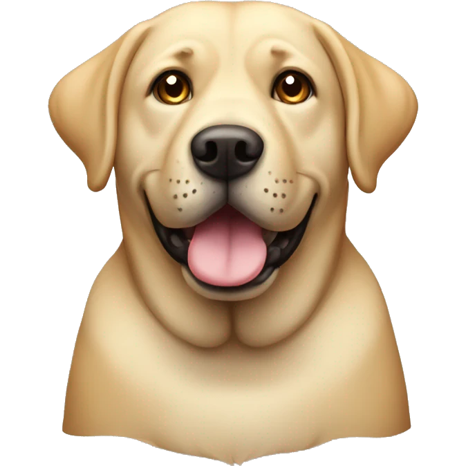 fat labrador dog emoji