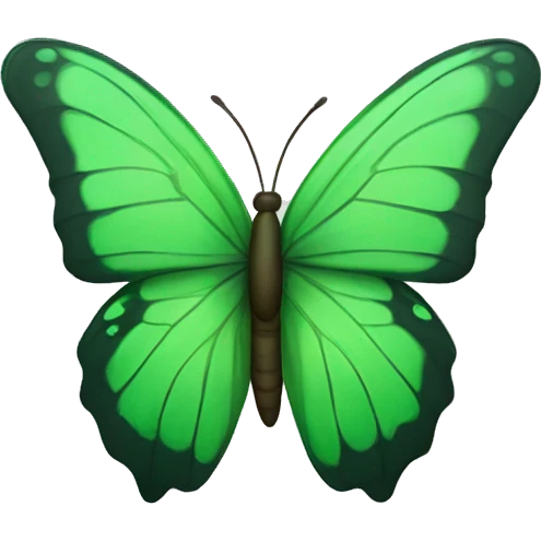 Green butterfly emoji
