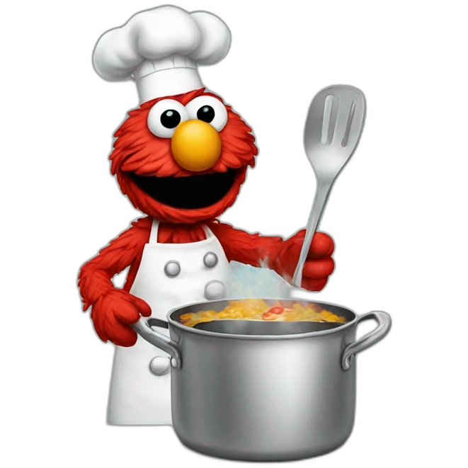 elmo cooking emoji