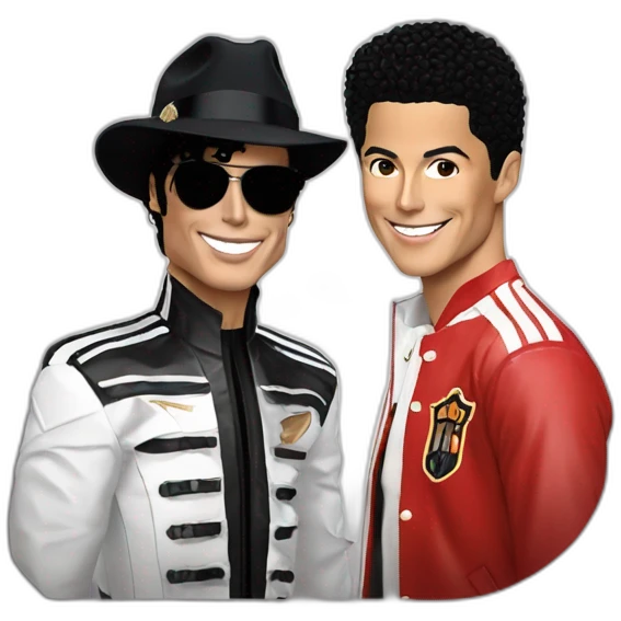 Michael Jackson and Cristiano Ronaldo emoji