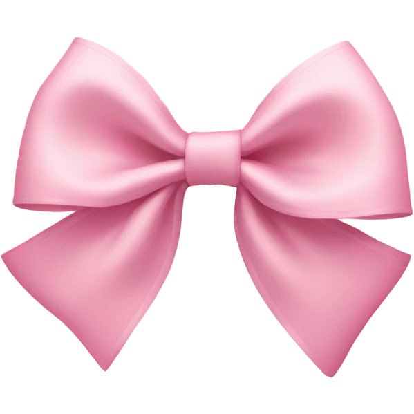 light pink bow on light pink bow emoji