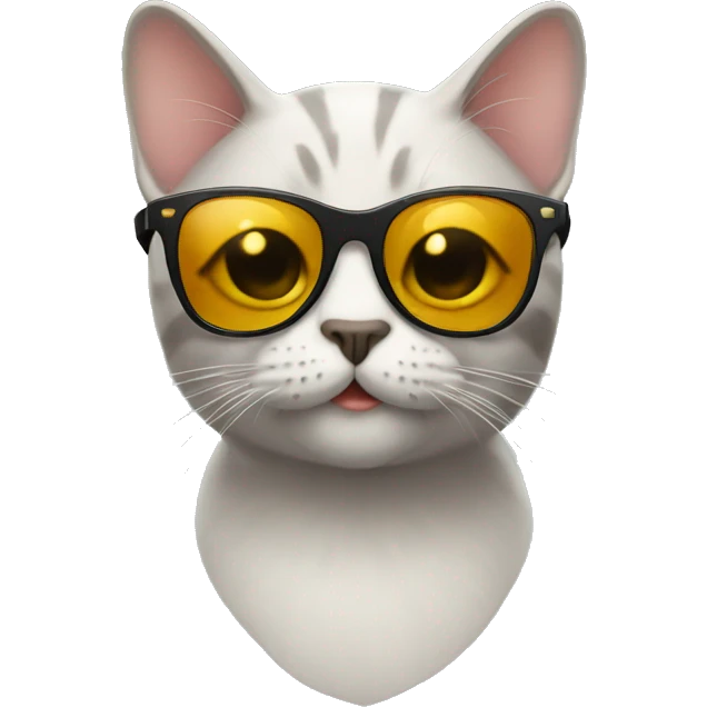Cat with sunglasses emoji