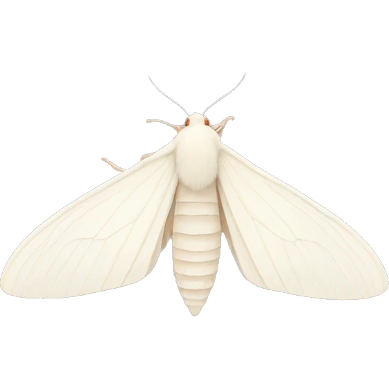 albino moth  emoji