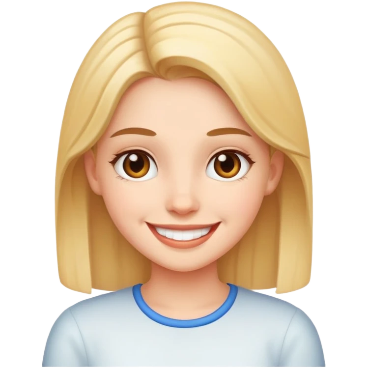 Chick with smail emoji