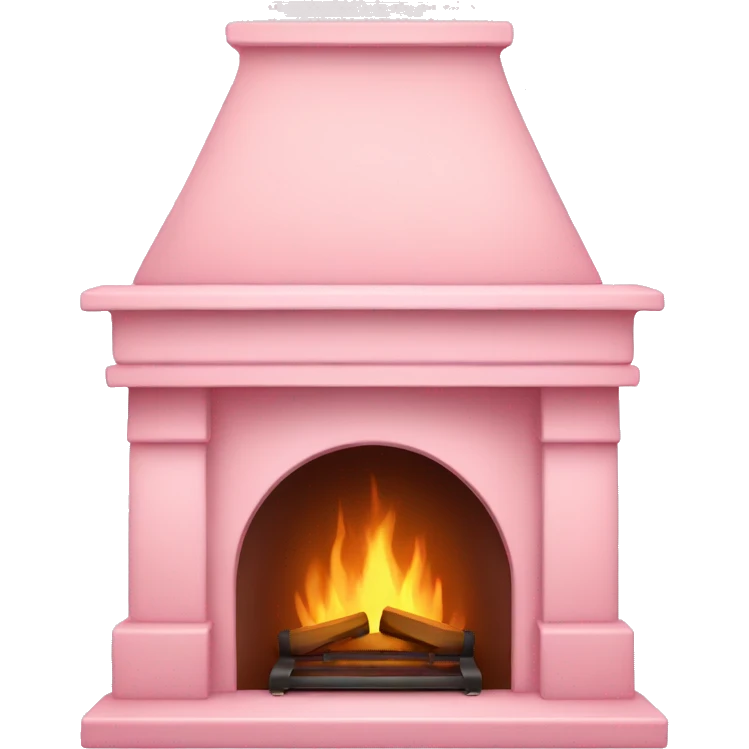 Light pink fireplace  emoji